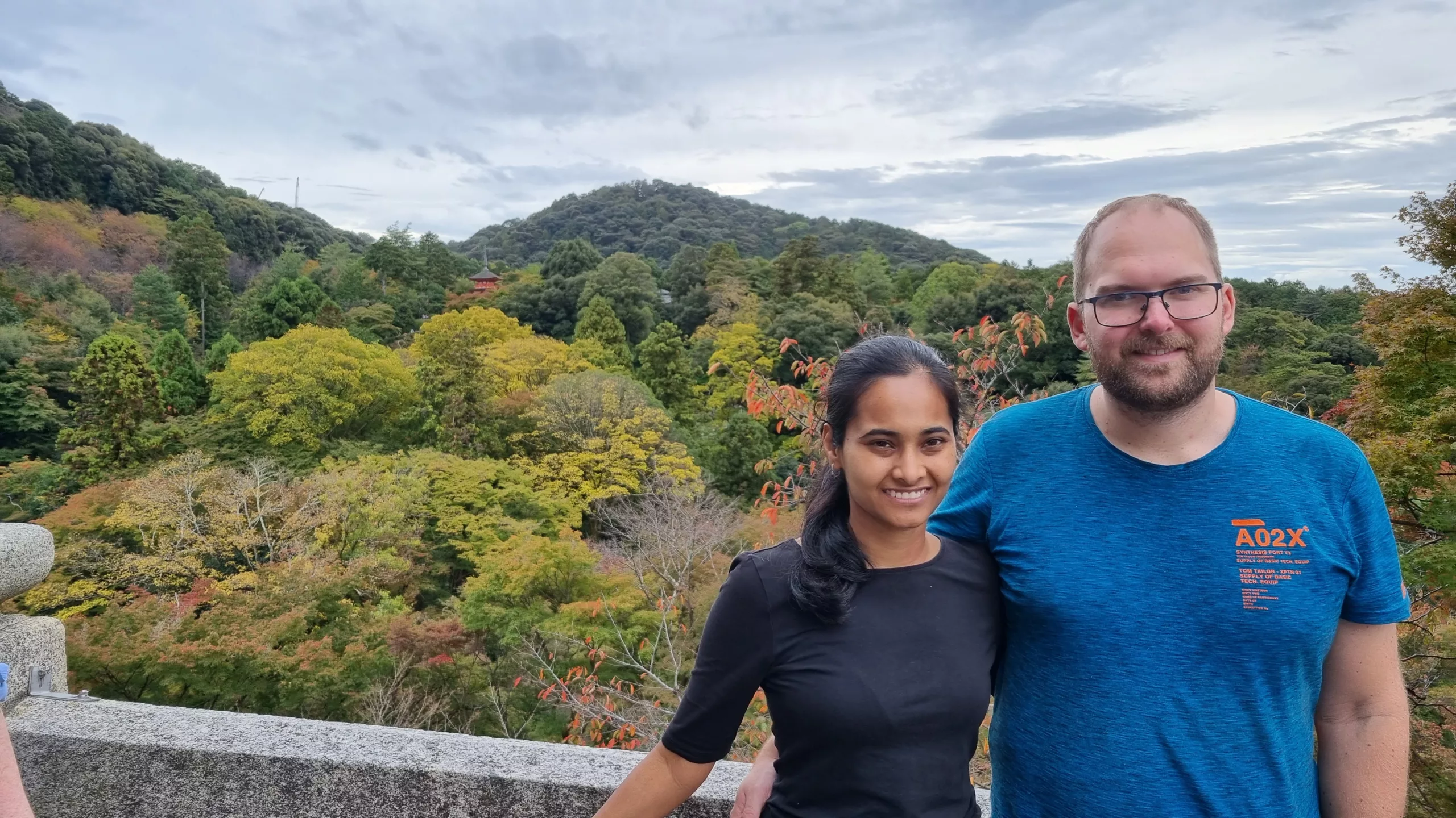 Henrik und Pragya bei einer Japanreise 2023, vor der Ernährungsumstellung